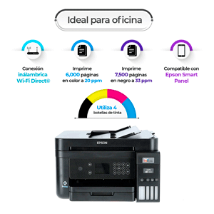 Impresora Multifuncional Epson Ecotank L6270 / Inyección de tinta / Color / WiFi / USB