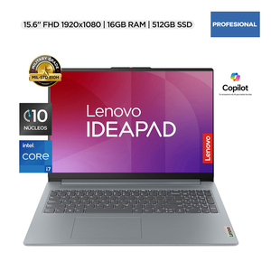 Laptop Lenovo IdeaPad Slim 3 15IRH8 Intel Core i7 FHD 15.6 pulg. 512gb SSD 16gb RAM Gris 