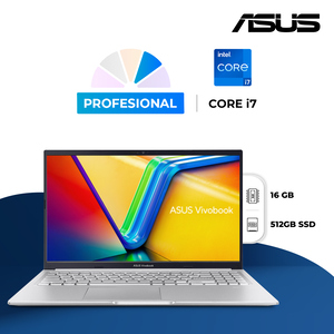 Laptop Asus Vivobook 15 Intel Core i7 15.6 pulg. 512 GB SSD 16 GB RAM Plata