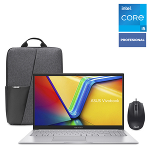 Laptop Asus Vivobook 15 Intel Core i5 15.6 pulgadas 512GB SSD 16GB RAM X1504VA-NJ2530W Plata Incluye Mochila y Mouse